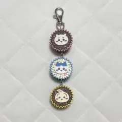 手作りおやつチャーム　平成女児チョコ　ちいかわハチワレウサギ　3連　セット