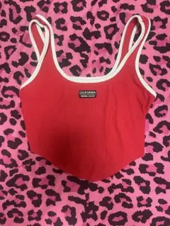CALIFORNIA ORIGINAL DESIGN キャミソール レッド♡