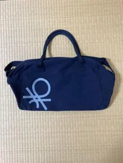 ベネトンネイビー キャンバス ボストンバッグのサムネイル
