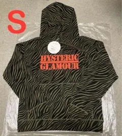 HYSTERIC GLAMOUR ゼブラ柄 総柄 パーカー カーキ S