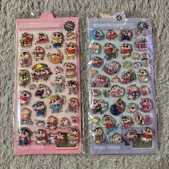 クレヨンしんちゃん 水入り ボンボンドロップシール 2枚セット