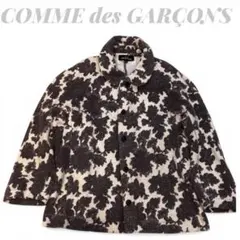 COMME des GARÇONS 花柄 ジャガードS丸襟ブラック×アイボリーのサムネイル