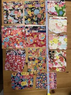 ハギレ　和柄花柄 コットン生地 47枚セット