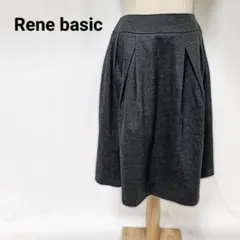 ​極美品 ルネ Rene basic コーマサーモ フレアスカート グレー 38のサムネイル