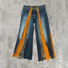 リメイク デニム パンツ 再構築 古着 コーデュロイ フレア バギーのサムネイル