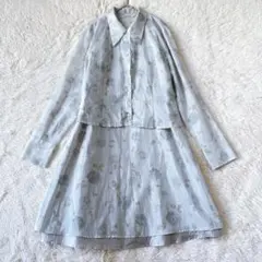 ルイーズ　ロートレアモン　花柄ノースリーブワンピース　アンサンブル　日本製　春秋