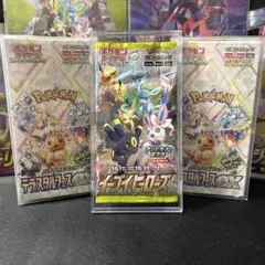 テラスタルフェスex 2箱　と　未開封イーブイヒーローズパックのおまけ