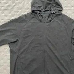 ●ユニクロ●UVカットフルジップパーカー 4XL ダークグレー 長袖 薄手