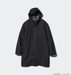 UNIQLOユニクロ ブロックテックコート XXL BLACK 黒 470056