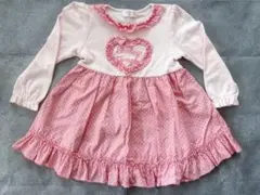 shirley temple ピンクの水玉ワンピース90