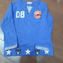 DOUBLE.B 長袖カットソー 110cm 青　ミキハウス