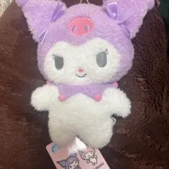 マイメロディ♡クロミ　リボンがま口ポーチ　クロミ　マスコット　ぬいぐるみ