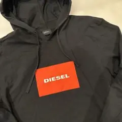 DIESEL フード付きロンT ブラック