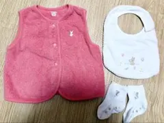 familiar ファミリア タオル地ベスト おまけスタイリングとソックス