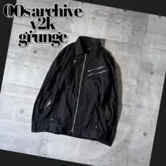 00s archive tracker jacket y2k dark wear