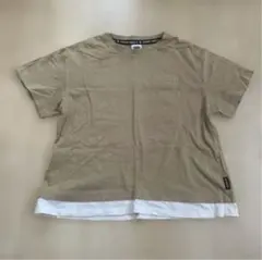 アウトドア キッズ Tシャツ 140cm ベージュ