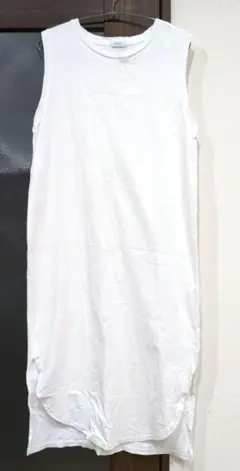 LOWRYS FARM ノースリーブロングワンピース ホワイト　フリー