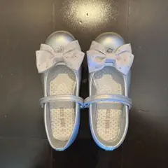 mezzo piano シルバーリボンフォーマルシューズ 21.0cm