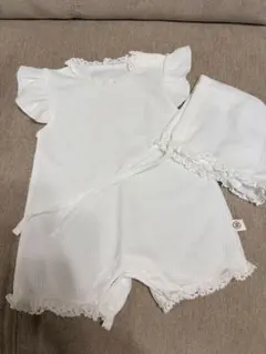 ホワイトロンパースセット 新生児