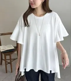 【Discoat】袖フレア前後差プルオーバー