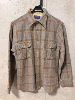 70s PENDLETON ウールネルシャツ - メルカリ