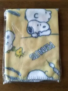 スヌーピー PEANUTS ブランケット ひざ掛け 黄色 未使用