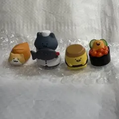 【まとめ売り】お文具といっしょ マスコットフィギュア へいらっしゃいなのです４点