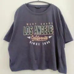 SHEIN CURVE 【4XL】ダークブルー Tシャツ 半袖 シーインカーブのサムネイル