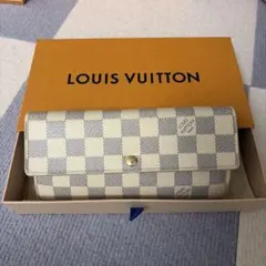 10カード ルイヴィトン ダミエ アズール ポルトフォイユ サラ 長財布