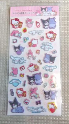 ラメ入り樹脂もりシール　サンリオ　いつもいっしょ　新品未使用品