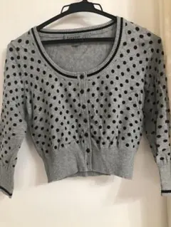 一回着　フォーエバー21 カーディガン　S ドット　７分丈