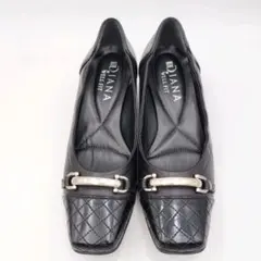 DIANA ウェルフィット パンプス 22.5cm ブラック 金具