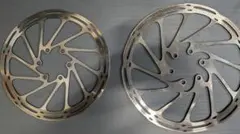 中古SRAM ディスクローター180mm160mm 2枚セットのサムネイル