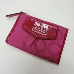 COACH コーチ シグネチャー フラグメントケース ピンク