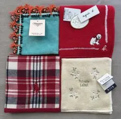 タオルハンカチ新品 4点近沢レース ラルフローレン など