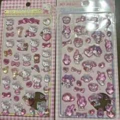 【大人気サンリオシリーズ】ハローキティ・マイメロディ 3Dステッカー
