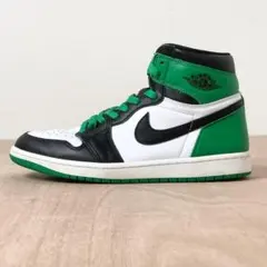 【箱付美品】ナイキ エアジョーダン1 HI ラッキーグリーン 緑 26.5cm