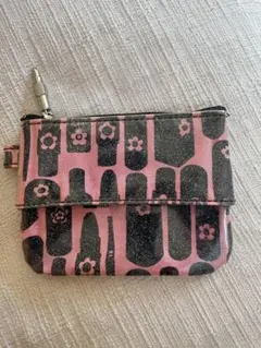 MARY QUANT マリークワント ティッシュポーチ ケース ピンク　リップ柄