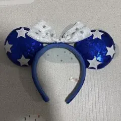 ディズニーの ミニーちゃん 星アメリカン 40周年スパンコールカチューシャ