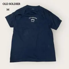 OLD SOLDIER コットン ロゴプリント 半袖 Tシャツ カジュアル M