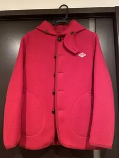 DANTON ダントン　ウールモッサ　フードジャケット　ウールコート　レッド