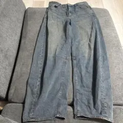 GU バレルレッグジーンズ Lサイズ
