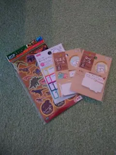 ネームラベル　タグシール　なまえシール　アニアのシール(追加)　4点セット