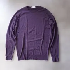 極美品✨ジョンスメドレー　Ｖネックニットセーター　ウール　赤　レッド　英国製 極美品✨ジョンスメドレー Vネックニットセーター ウール 赤 レッド