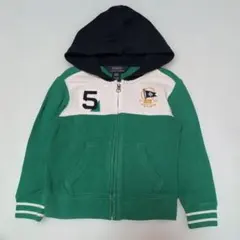 100★ラルフローレン★ロゴ刺繍！アップリケ付き！ジップパーカー★