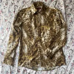 美品 dkf Don Konishi ヒョウ柄 長袖シャツ 日本製 レオパード