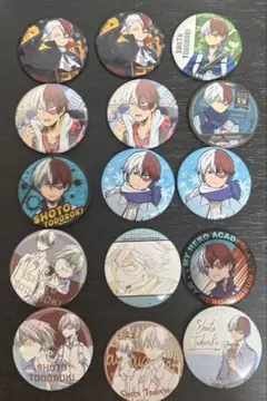 僕のヒーローアカデミア 轟焦凍 缶バッジ 15点セット