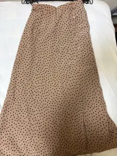 JUSGLITTY ドット柄ロングスカート サイズ0のサムネイル