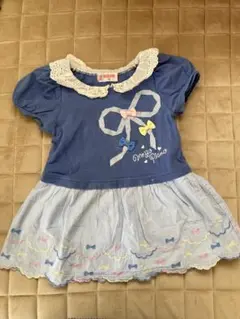 mezzo pianoリボン付きワンピース