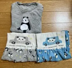 パンダデザイン ベビーパジャマ 95cm 夏　セット